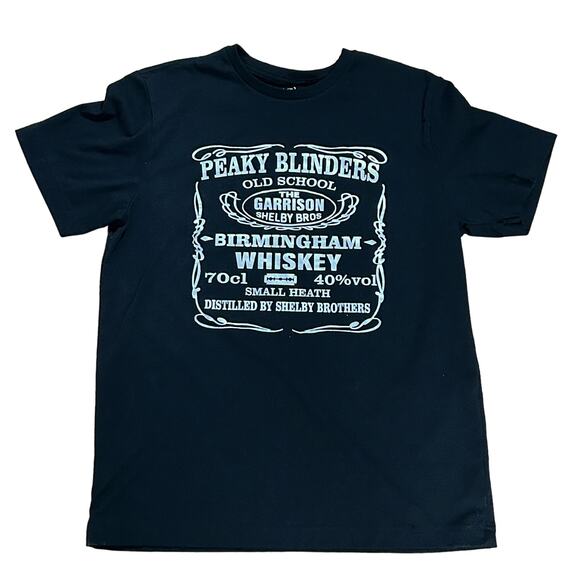 Peaky Blinders Birmingham Whiskey Shirt Black Medium - Picture 1 of 6